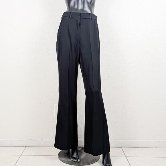 Yves Saint Laurent rive Gauche Y2K Trouser Pants Wide leg in black sz F40 - Picture 1 of 11
